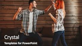  Presentation with man and woman divorce drawing - PPT layouts consisting of agressivity - man and woman quarrel agressive background and a wine colored foreground