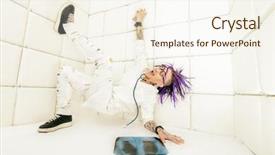  Presentation with shapes - Presentation having agressivity - wrong colors wrong shapes crazy background and a cream colored foreground