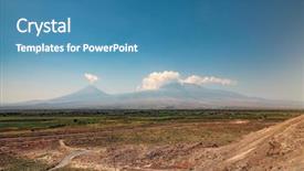  Presentation with agri - Slide set enhanced with agri - armenia and turkey border ararat background and a teal colored foreground