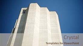  Presentation with crops - Cool new PPT theme with agricultural-building-dedicated backdrop and a lemonade colored foreground