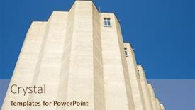  Presentation with crops - Amazing theme having agricultural-building-dedicated backdrop and a lemonade colored foreground