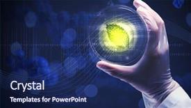  Presentation with research - Slides enhanced with agricultural chemistry - science research test background and a navy blue colored foreground