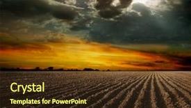  Presentation with agricultural - Colorful presentation enhanced with agricultural extension - plowed field and tree backdrop and a wine colored foreground