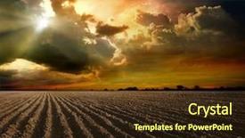  Presentation with agricultural - Cool new theme with agricultural extension - plowed field and tree backdrop and a wine colored foreground