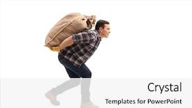  Presentation with shot - PPT theme consisting of agriculture - full length profile shot background and a white colored foreground