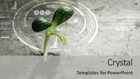  Presentation with modern agriculture - Theme consisting of agriculture - modern technologies for new life background and a light gray colored foreground