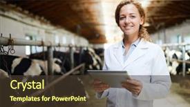  Presentation with digital farm - Amazing slides having agriculture - waist up portrait of cheerful backdrop and a tawny brown colored foreground