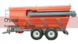  Presentation with agricultural - Slides enhanced with agriculture automation - image of agricultural machine background and a red colored foreground