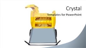  Presentation with automation - Cool new slides with agriculture automation - image of agricultural machine backdrop and a white colored foreground