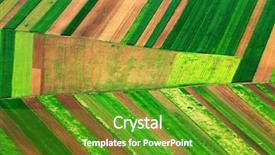  Presentation with agriculture - Slide set with agriculture backgrounds - aerial abstract view background and a tawny brown colored foreground