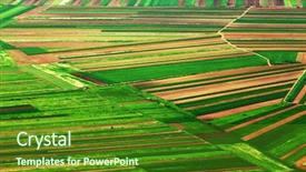  Presentation with aerial view of cape town - Colorful presentation theme enhanced with agriculture backgrounds - aerial abstract view backdrop and a forest green colored foreground