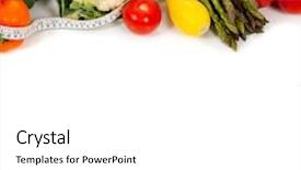  Presentation with hydroponics vegetables hydroponic vegetable - Amazing PPT theme having agriculture banan - row of vegetables including peppers backdrop and a  colored foreground