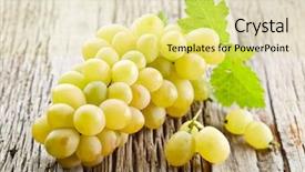  Presentation with agriculture - Amazing PPT layouts having agriculture caisin - grapes on a wooden background backdrop and a  colored foreground
