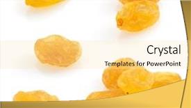  Presentation with leafy produce fruit dairy - Cool new presentation theme with agriculture caisin - raisins fruit isolated on white backdrop and a blonde colored foreground