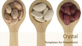  Presentation with agriculture - Colorful slides enhanced with agriculture chickpeas plant - beans in the spoons backdrop and a lemonade colored foreground