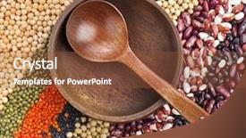  Presentation with beans legumes - Slides having agriculture chickpeas plant - lentils beans peas soybeans legumes background and a tawny brown colored foreground