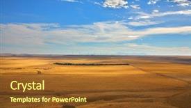 Presentation with agriculture corn - Presentation with agriculture corn - american prairie in clear autumn background and a tawny brown colored foreground