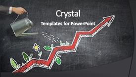  Presentation with invest - Presentation theme having agriculture education - invest your money to get background and a dark gray colored foreground