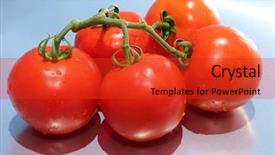  Presentation with water droplets - Slide deck consisting of isolated on silver with water background and a red colored foreground