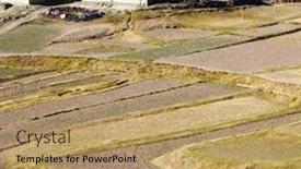  Presentation with agriculture - Amazing slide deck having agriculture-in-berber-village-morocco backdrop and a coral colored foreground