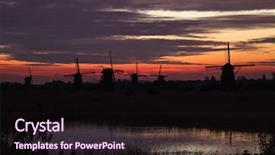  Presentation with europe trade policy - Cool new slide set with agriculture mechanization - windmills at sunset kinderdijk holland backdrop and a wine colored foreground