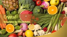  Presentation with fruit and vegetable waste - Audience pleasing theme consisting of agriculture pineapple - fruit and vegetable backdrop and a  colored foreground