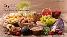  Presentation with agriculture - Amazing PPT layouts having agriculture products - selection of health food backdrop and a coral colored foreground