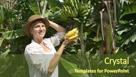  Presentation with agriculture - Beautiful theme featuring hands on the table with a pen and notepad reflections doubts about life and plans on the eve of the new year and christmas 2018 backdrop and a coral colored foreground.