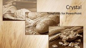  Presentation with cereal - Audience pleasing PPT layouts consisting of agriculturedesign - wheat background collage in sepia backdrop and a lemonade colored foreground