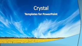  Presentation with rural tourism concept - Colorful slide deck enhanced with agro business - light cirrus clouds backdrop and a dark gray colored foreground