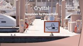  Presentation with marina - Slide deck enhanced with aguas residuales - sign at a marina showing background and a gray colored foreground