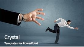  Presentation with training aspire man running - Beautiful PPT layouts featuring ahead competition - business man running away backdrop and a  colored foreground