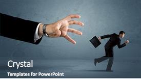  Presentation with running - Audience pleasing theme consisting of ahead competition - business man running away backdrop and a  colored foreground