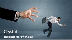  Presentation with running - Audience pleasing PPT layouts consisting of ahead competition - business man running away backdrop and a ocean colored foreground