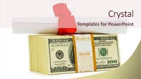  Presentation with education - Colorful presentation theme enhanced with financial aid - concept of expensive education backdrop and a lemonade colored foreground