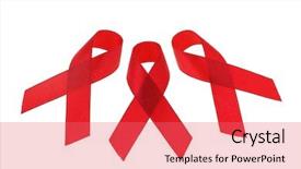  Presentation with transmitted disease - Amazing PPT layouts having sexually transmitted disease - aids awareness ribbons arranged backdrop and a coral colored foreground