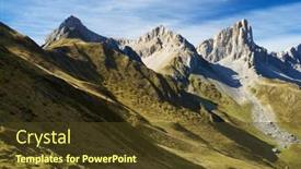  Presentation with monuments historiques france - Slide set enhanced with aiguilles-du-ansabere-in-lescun background and a tawny brown colored foreground