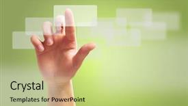  Presentation with human bronchus anatomy 3d - PPT theme enhanced with aim high - human hand gesture background background and a mint green colored foreground