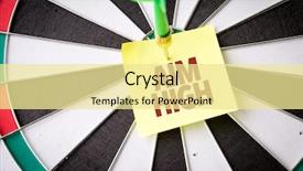  Presentation with aim high - PPT theme featuring aim high background and a blonde colored foreground