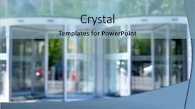  Presentation with business abstract - Theme enhanced with aim stars - abstract blurry business center background background and a light blue colored foreground