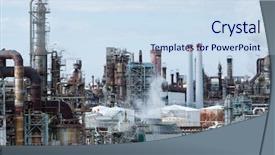  Presentation with petrochemical - Beautiful PPT layouts featuring air asia company - petrochemical industrial plant at kawasaki backdrop and a sky blue colored foreground