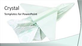  Presentation with airplane - Presentation with air asia free - origami airplane isolated on white background and a white colored foreground