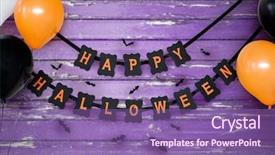  Presentation with ultra - Slides enhanced with air balloons and bats background and a violet colored foreground