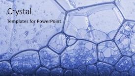  Presentation with air water pollution - Colorful presentation theme enhanced with air balls in blue water backdrop and a  colored foreground