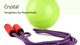  Presentation with bright white - Cool new PPT theme with air blast - bright green ball and rope backdrop and a  colored foreground