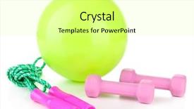  Presentation with bright white - Cool new presentation theme with air blast - bright green ball with rope backdrop and a blonde colored foreground