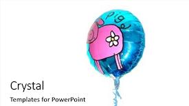  Presentation with helium - Audience pleasing theme consisting of air blast - helium baloon backdrop and a  colored foreground