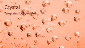  Presentation with air bubbles - Colorful slides enhanced with air bubbles abstract brown background backdrop and a lemonade colored foreground