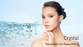  Presentation with air bubbles - PPT theme enhanced with air bubbles in water background and a lemonade colored foreground