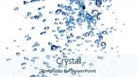  Presentation with air bubbles - Cool new presentation theme with air bubbles over white background backdrop and a sky blue colored foreground